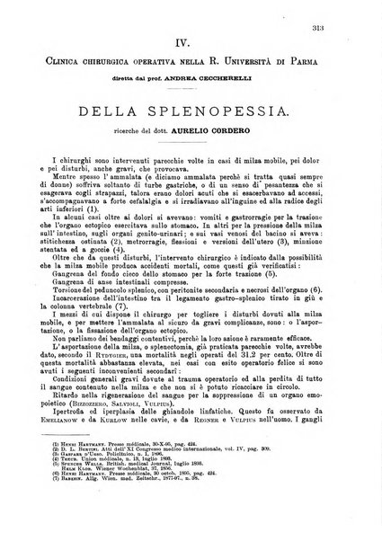 Il policlinico. Sezione chirurgica organo della Società italiana di chirurgia