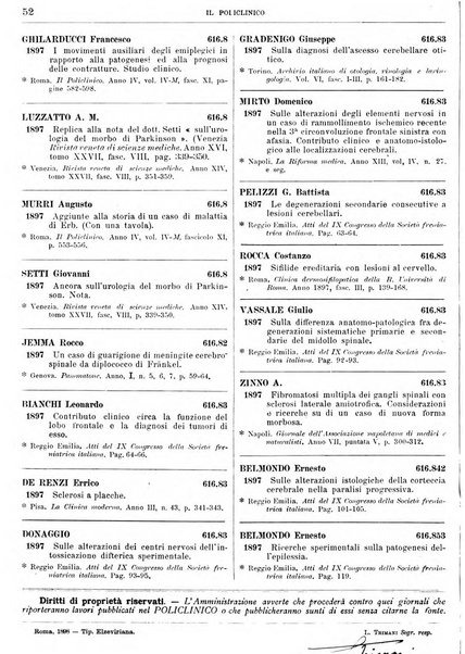 Il policlinico. Sezione chirurgica organo della Società italiana di chirurgia