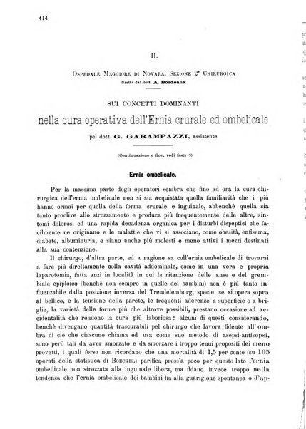 Il policlinico. Sezione chirurgica organo della Società italiana di chirurgia