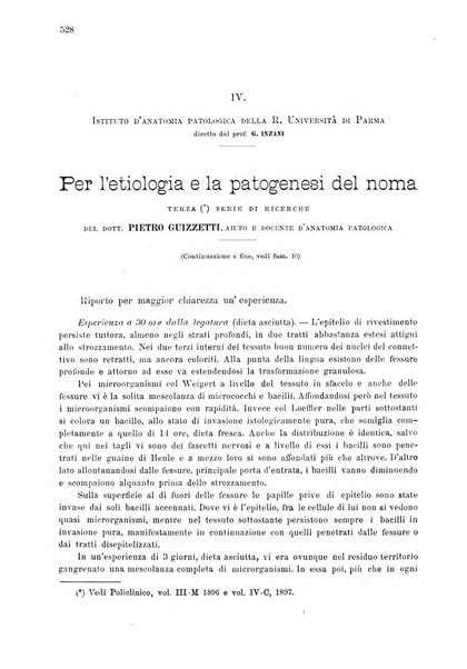 Il policlinico. Sezione chirurgica organo della Società italiana di chirurgia