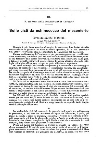 Il policlinico. Sezione chirurgica organo della Società italiana di chirurgia