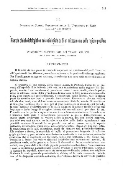 Il policlinico. Sezione chirurgica organo della Società italiana di chirurgia