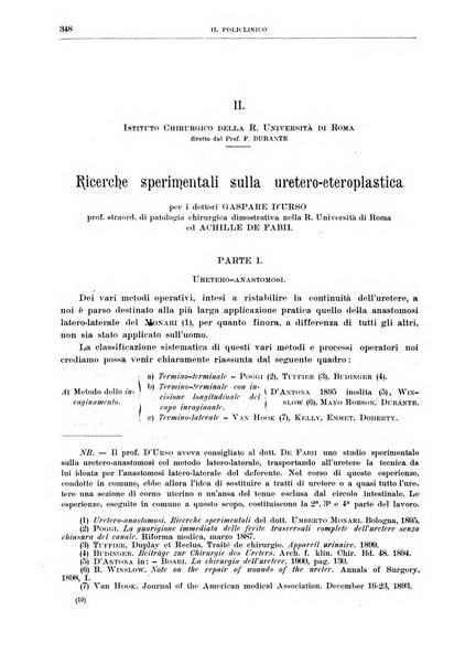 Il policlinico. Sezione chirurgica organo della Società italiana di chirurgia