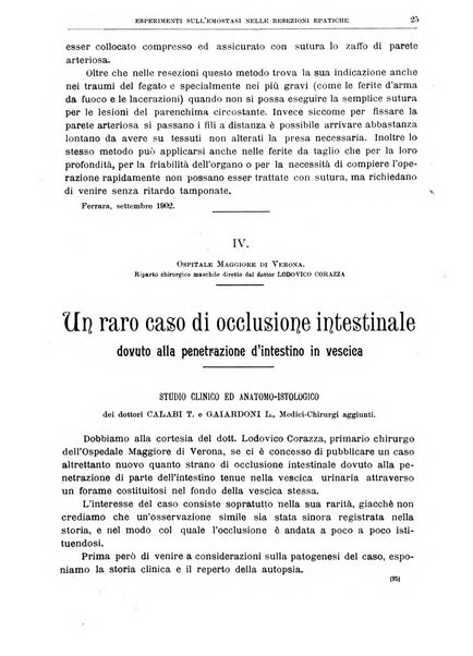 Il policlinico. Sezione chirurgica organo della Società italiana di chirurgia