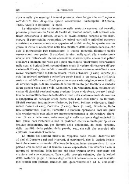 Il policlinico. Sezione chirurgica organo della Società italiana di chirurgia