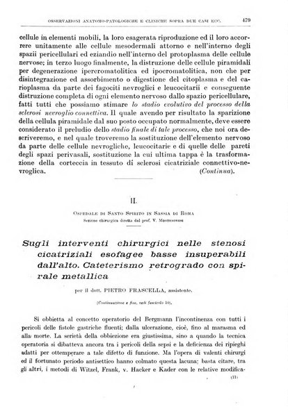 Il policlinico. Sezione chirurgica organo della Società italiana di chirurgia