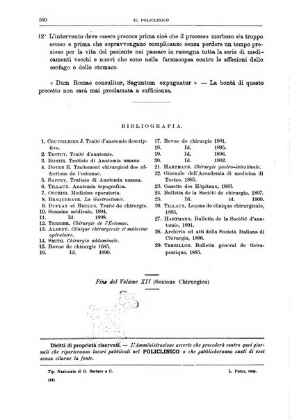 Il policlinico. Sezione chirurgica organo della Società italiana di chirurgia