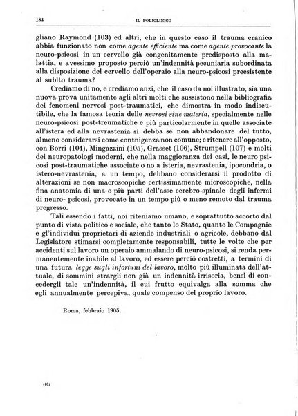 Il policlinico. Sezione chirurgica organo della Società italiana di chirurgia