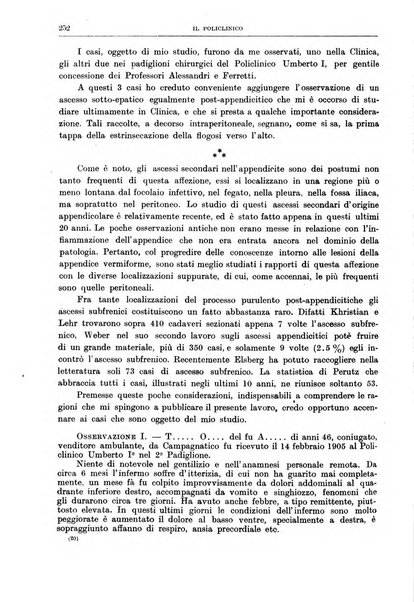 Il policlinico. Sezione chirurgica organo della Società italiana di chirurgia