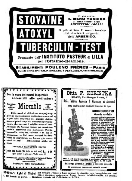 Il policlinico. Sezione chirurgica organo della Società italiana di chirurgia