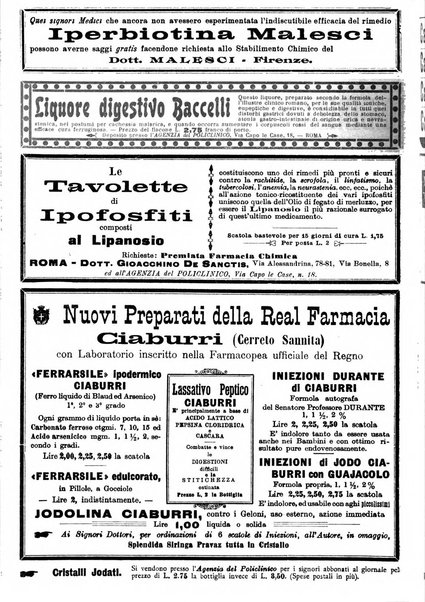 Il policlinico. Sezione chirurgica organo della Società italiana di chirurgia