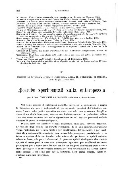 Il policlinico. Sezione chirurgica organo della Società italiana di chirurgia