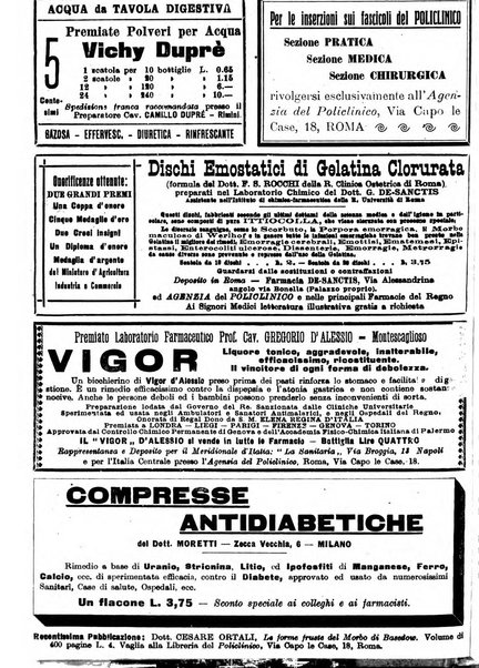 Il policlinico. Sezione chirurgica organo della Società italiana di chirurgia