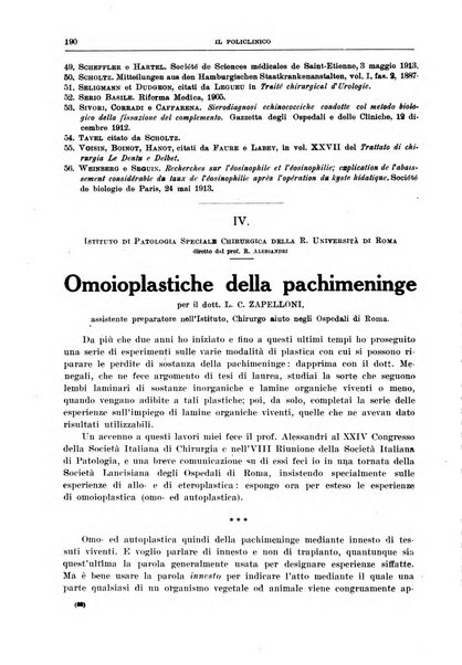 Il policlinico. Sezione chirurgica organo della Società italiana di chirurgia