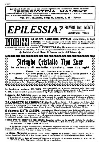 Il policlinico. Sezione chirurgica organo della Società italiana di chirurgia