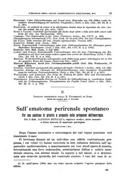 Il policlinico. Sezione chirurgica organo della Società italiana di chirurgia