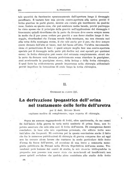 Il policlinico. Sezione chirurgica organo della Società italiana di chirurgia