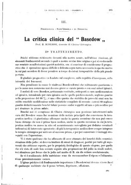 Il policlinico. Sezione chirurgica organo della Società italiana di chirurgia