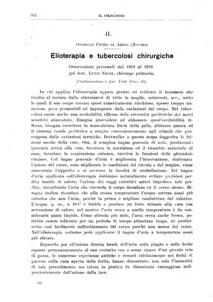 Il policlinico. Sezione chirurgica organo della Società italiana di chirurgia