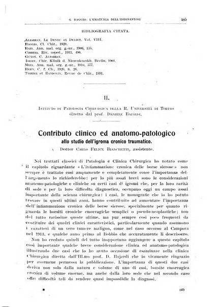 Il policlinico. Sezione chirurgica organo della Società italiana di chirurgia