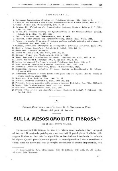 Il policlinico. Sezione chirurgica organo della Società italiana di chirurgia