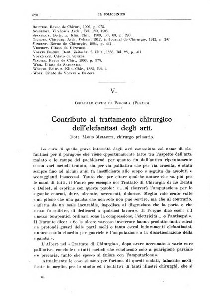 Il policlinico. Sezione chirurgica organo della Società italiana di chirurgia