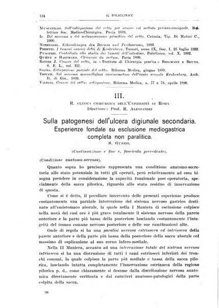 Il policlinico. Sezione chirurgica organo della Società italiana di chirurgia