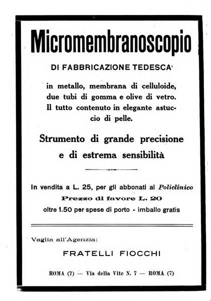 Il policlinico. Sezione chirurgica organo della Società italiana di chirurgia