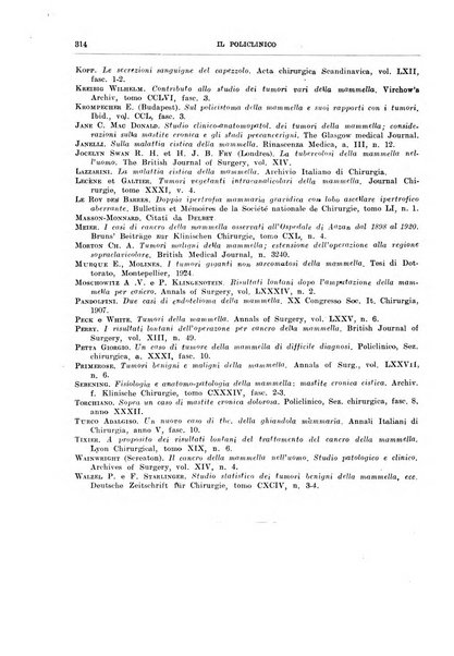 Il policlinico. Sezione chirurgica organo della Società italiana di chirurgia