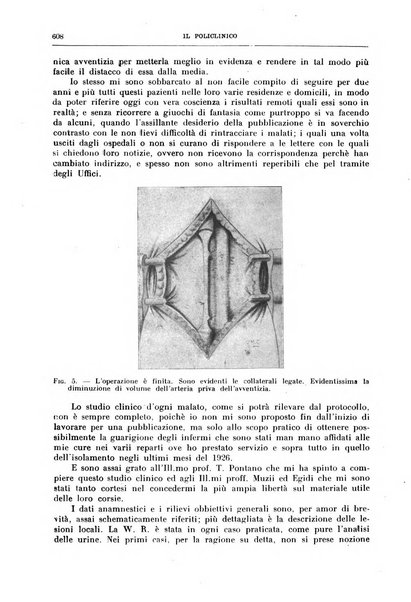 Il policlinico. Sezione chirurgica organo della Società italiana di chirurgia