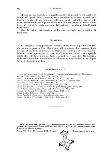 Il policlinico. Sezione chirurgica organo della Società italiana di chirurgia