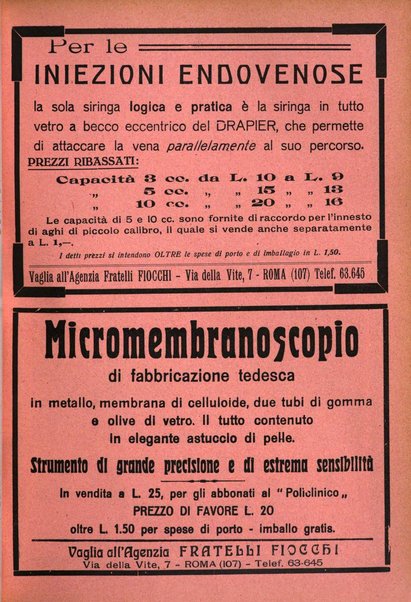 Il policlinico. Sezione chirurgica organo della Società italiana di chirurgia