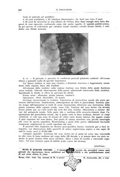 Il policlinico. Sezione chirurgica organo della Società italiana di chirurgia