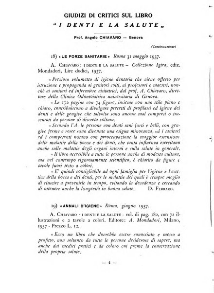 Annali di odontologia archivio chiavaro