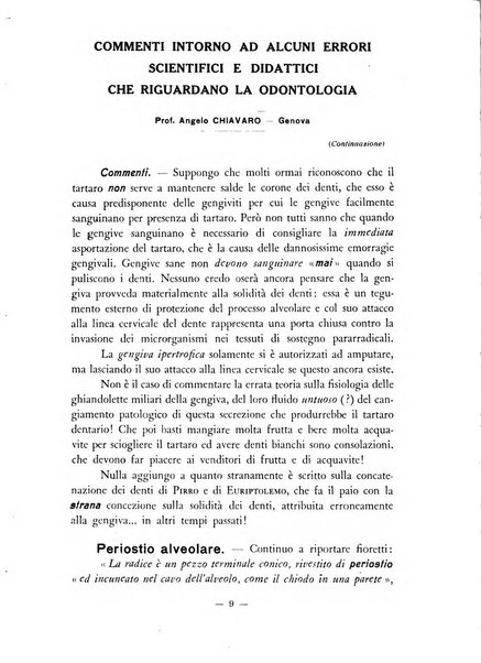 Annali di odontologia archivio chiavaro