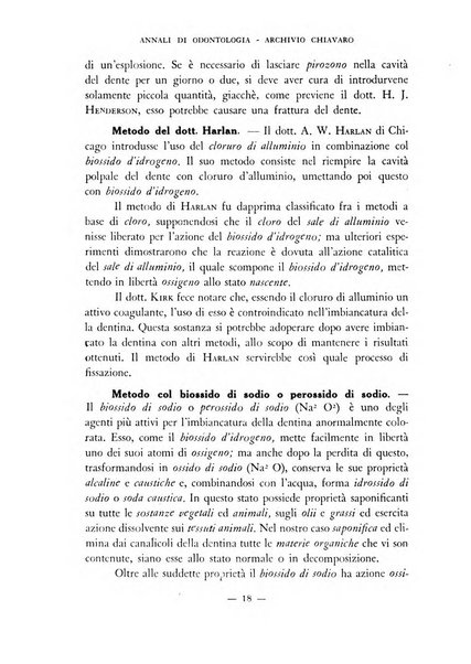 Annali di odontologia archivio chiavaro