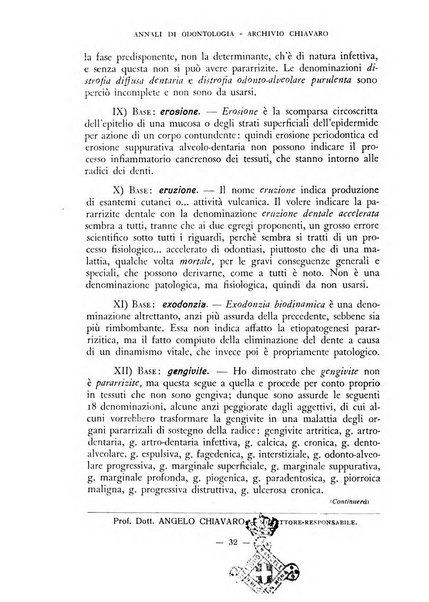 Annali di odontologia archivio chiavaro