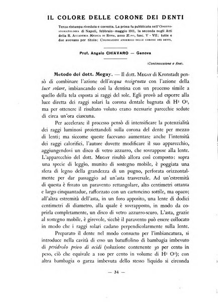 Annali di odontologia archivio chiavaro