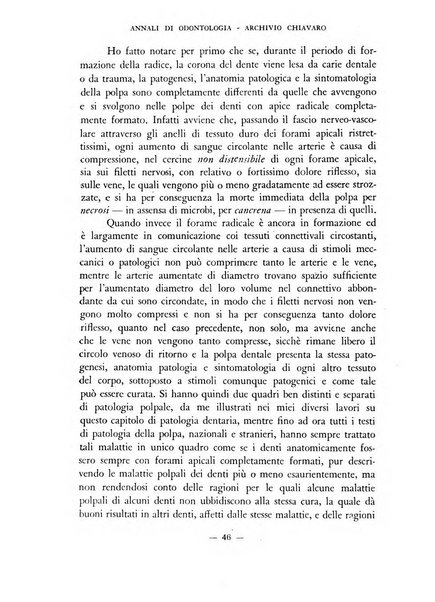 Annali di odontologia archivio chiavaro