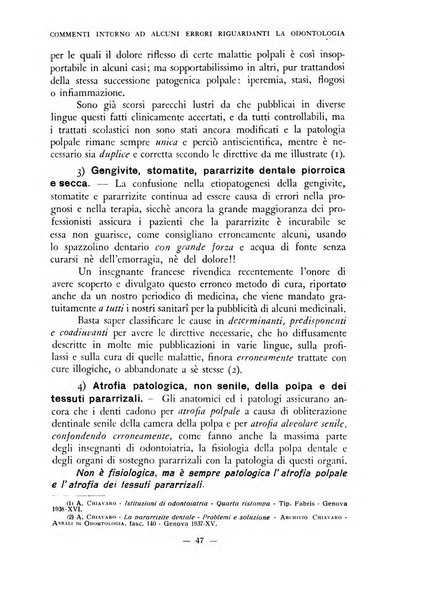 Annali di odontologia archivio chiavaro