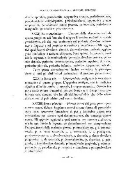 Annali di odontologia archivio chiavaro