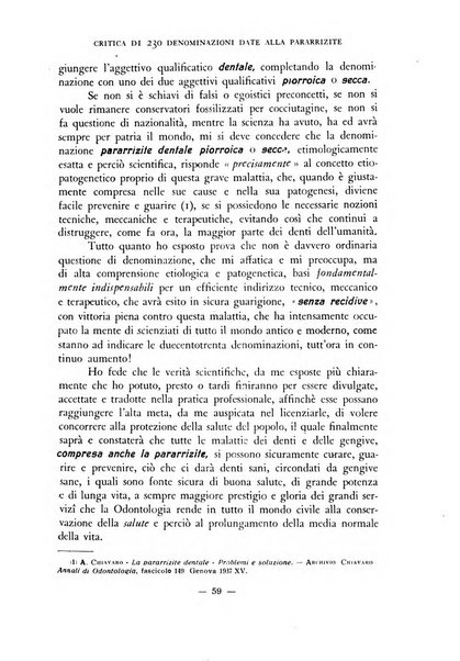 Annali di odontologia archivio chiavaro