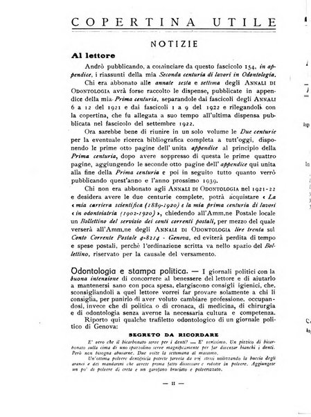 Annali di odontologia archivio chiavaro