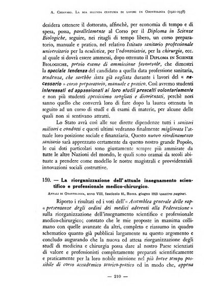 Annali di odontologia archivio chiavaro