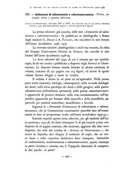 Annali di odontologia archivio chiavaro