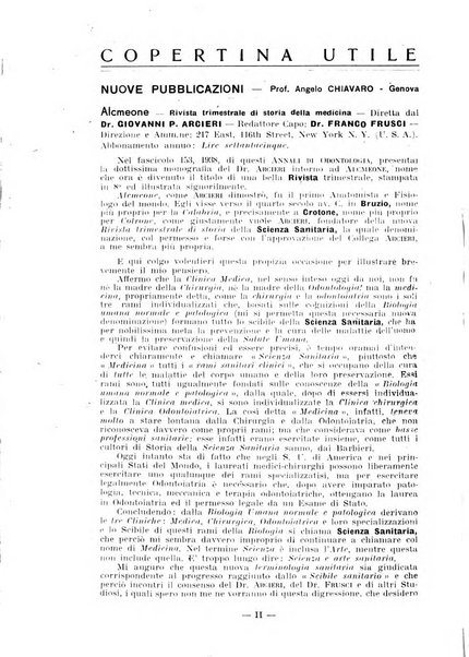 Annali di odontologia archivio chiavaro