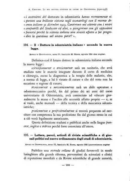 Annali di odontologia archivio chiavaro