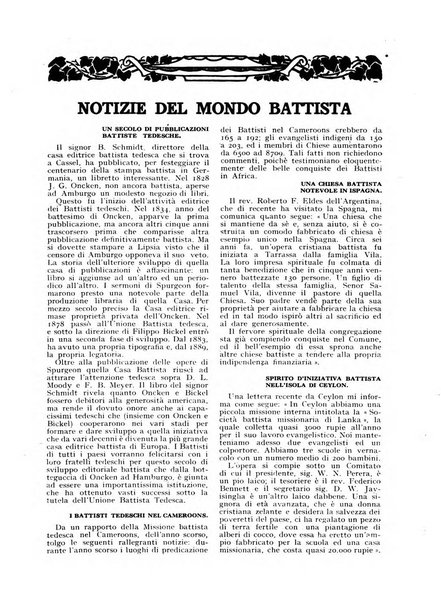 Il testimonio periodico cristiano battista