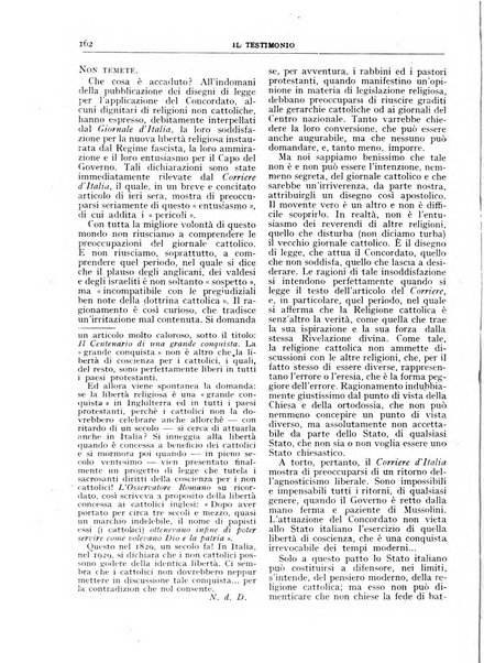 Il testimonio periodico cristiano battista