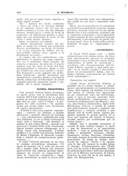 Il testimonio periodico cristiano battista